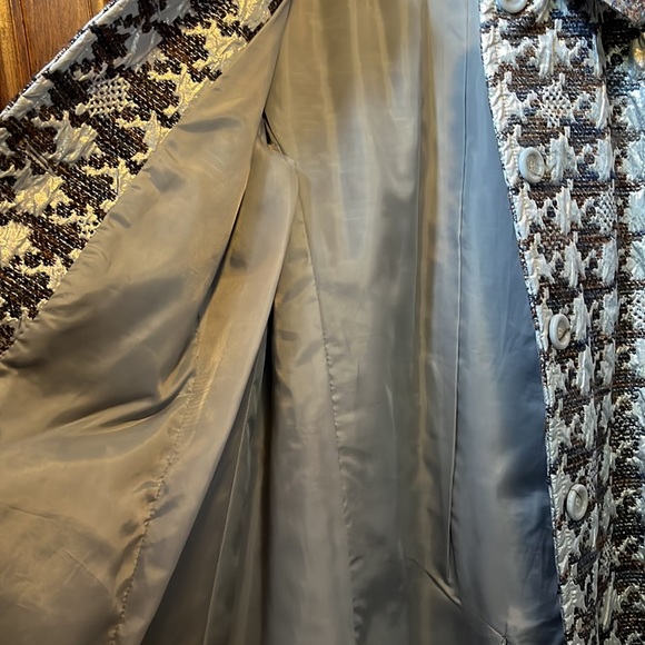 Vintage Metallic houndstooth Coat - Picture 6 of 8